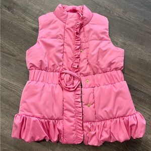 Girls Lilly Pulitzer Caylee Puffer Vest Large 8-10